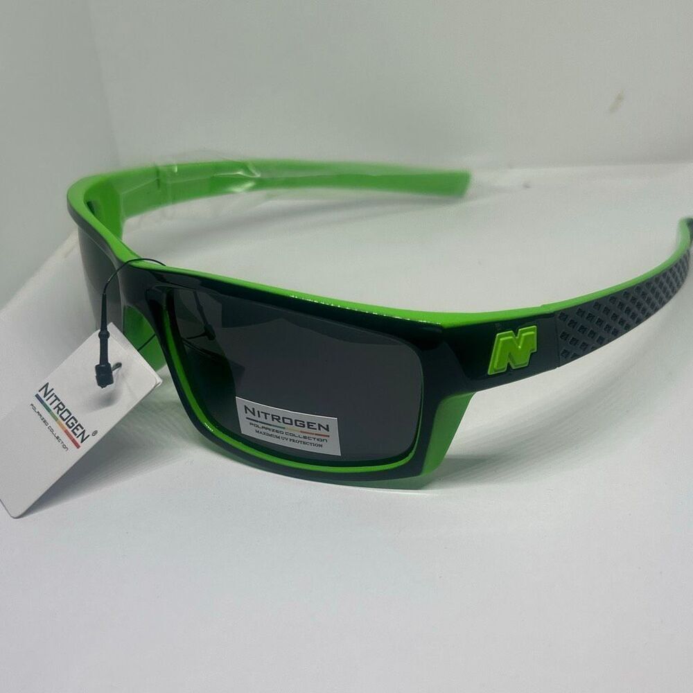 Nitrogen Green Polarized Sport Sunglasses UV400 – Wraparound – New